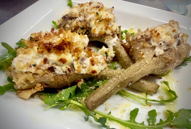 Roman Stuffed Artichokes.