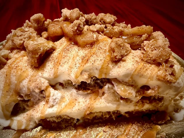 Apple Crumble Tiramisu.